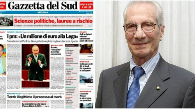 Addio a Gianni Morgante, editore della Gazzetta del Sud