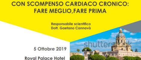 Meeting il 5 ottobre a Messina sulla “Gestione integrata del paziente con scompenso cardiaco cronico: fare meglio, fare prima” 