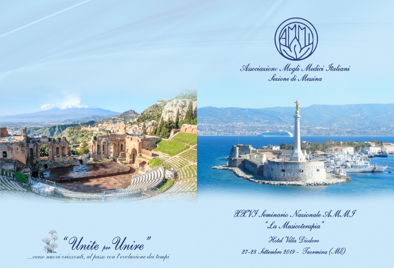 Seminario Nazionale AMMI “La Musicoterapia” il 27 e 28 settembre a Taormina