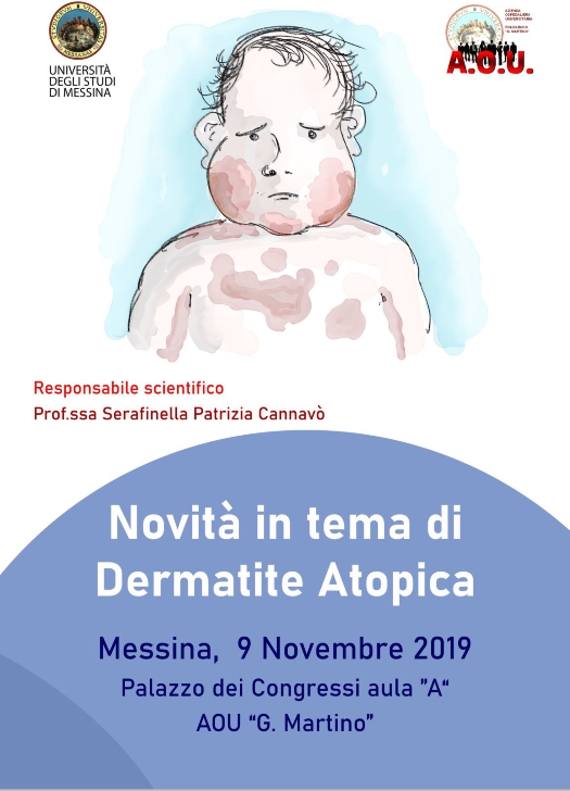 “Novità in tema di Dermatite Atopica” evento il 9 novembre al Policlinico di Messina