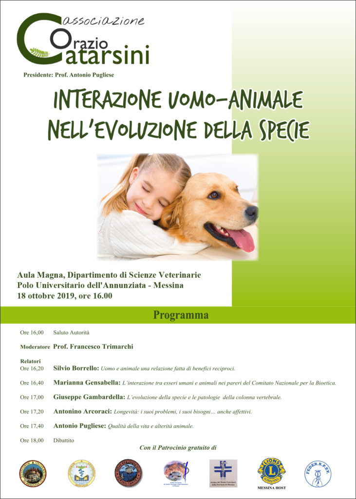 “Interazione uomo-animale nell’evoluzione della specie” evento il 18 ottobre al Dipartimento di Scienze Veterinarie