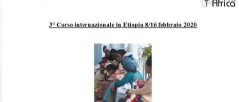 3° Corso internazionale in Etiopia, dall’8 al 16 febbraio 2020. Scadenza iscrizioni il 10 dicembre