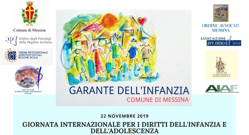 Evento “Garante dell’Infanzia” il 22 novembre al Palacultura di Messina