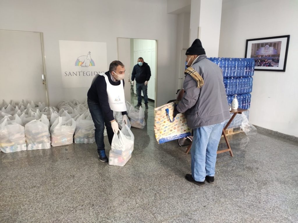 Comunità di Sant’Egidio: spesa per 1000 famiglie grazie alla donazione di Faranda