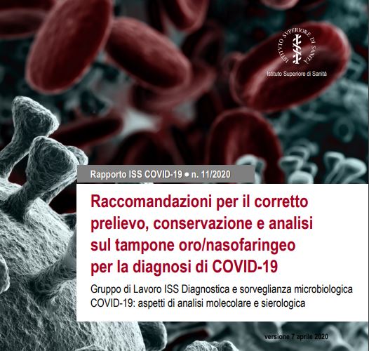 Raccomandazioni per il corretto prelievo, conservazione e analisi sul tampone oro/nasofaringeo per la diagnosi di COVID-19
