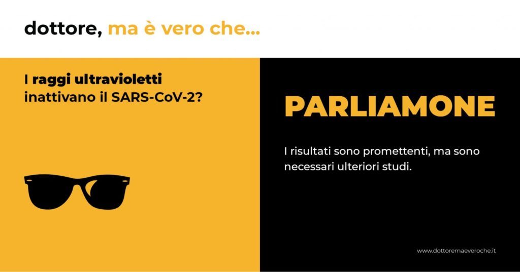 I raggi UV uccidono il coronavirus?