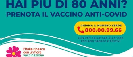 Covid: vaccini, in Sicilia al via da lunedì la prenotazione per gli over 80