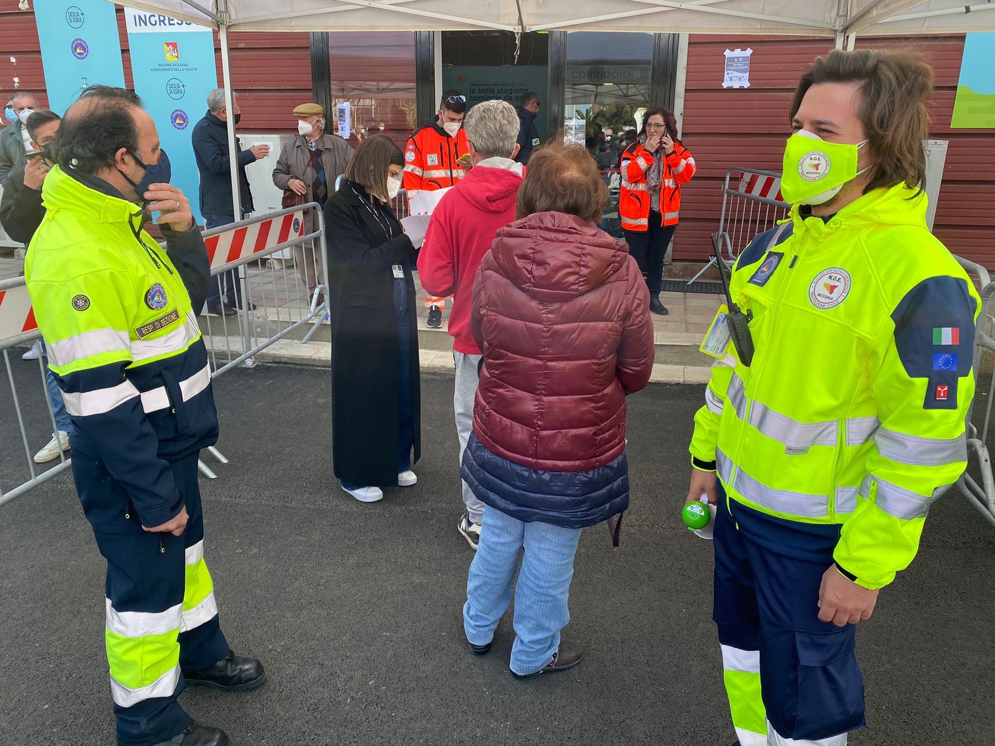 Esterno Hub Fiera, riorganizzazione viabilità e logistica: Qr code eliminacode e protezione Civile per evitare attese e assembramenti