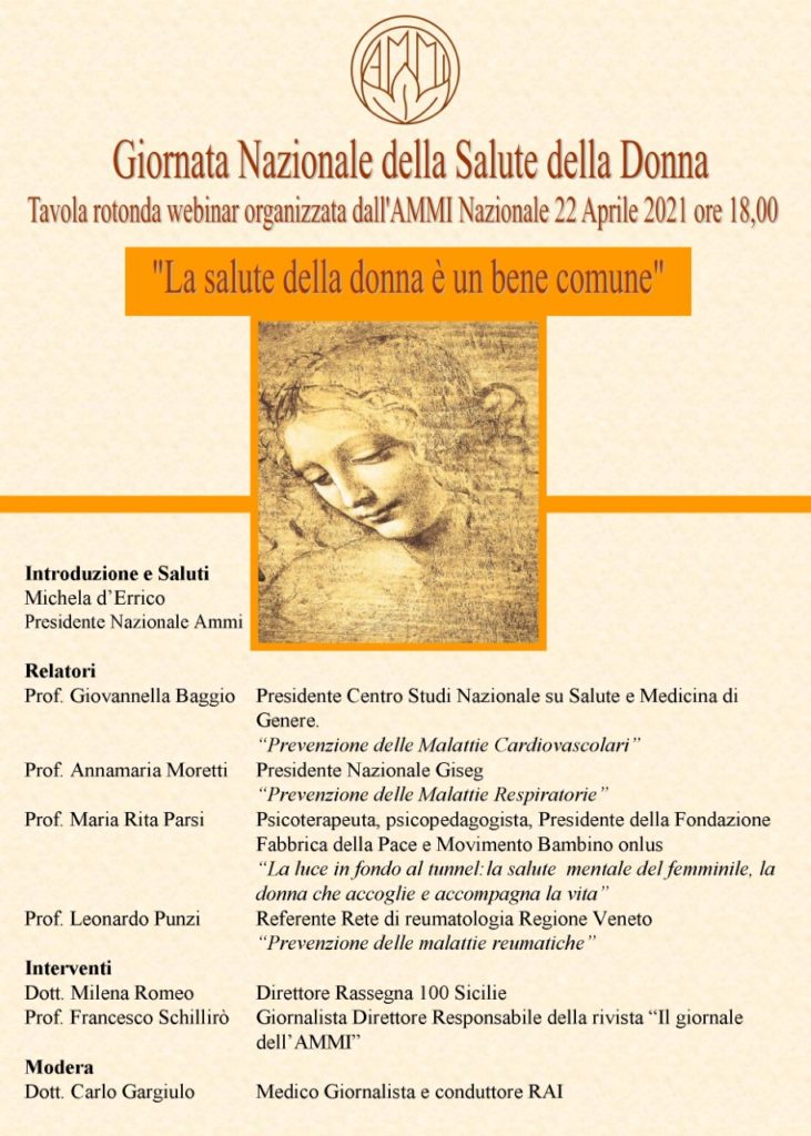 Giornata nazionale AMMI “La Salute della donna un bene comune”