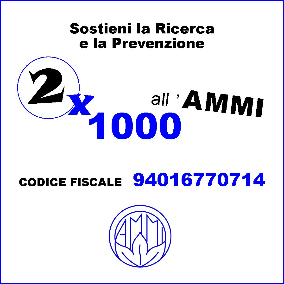 Sostenere la ricerca e la prevenzione donando all’AMMI il 2×1000
