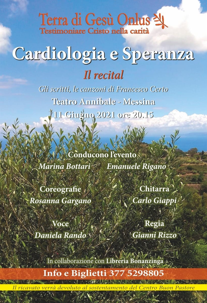 11 giugno all’Annibale il recital” Cardiologia e Speranza”