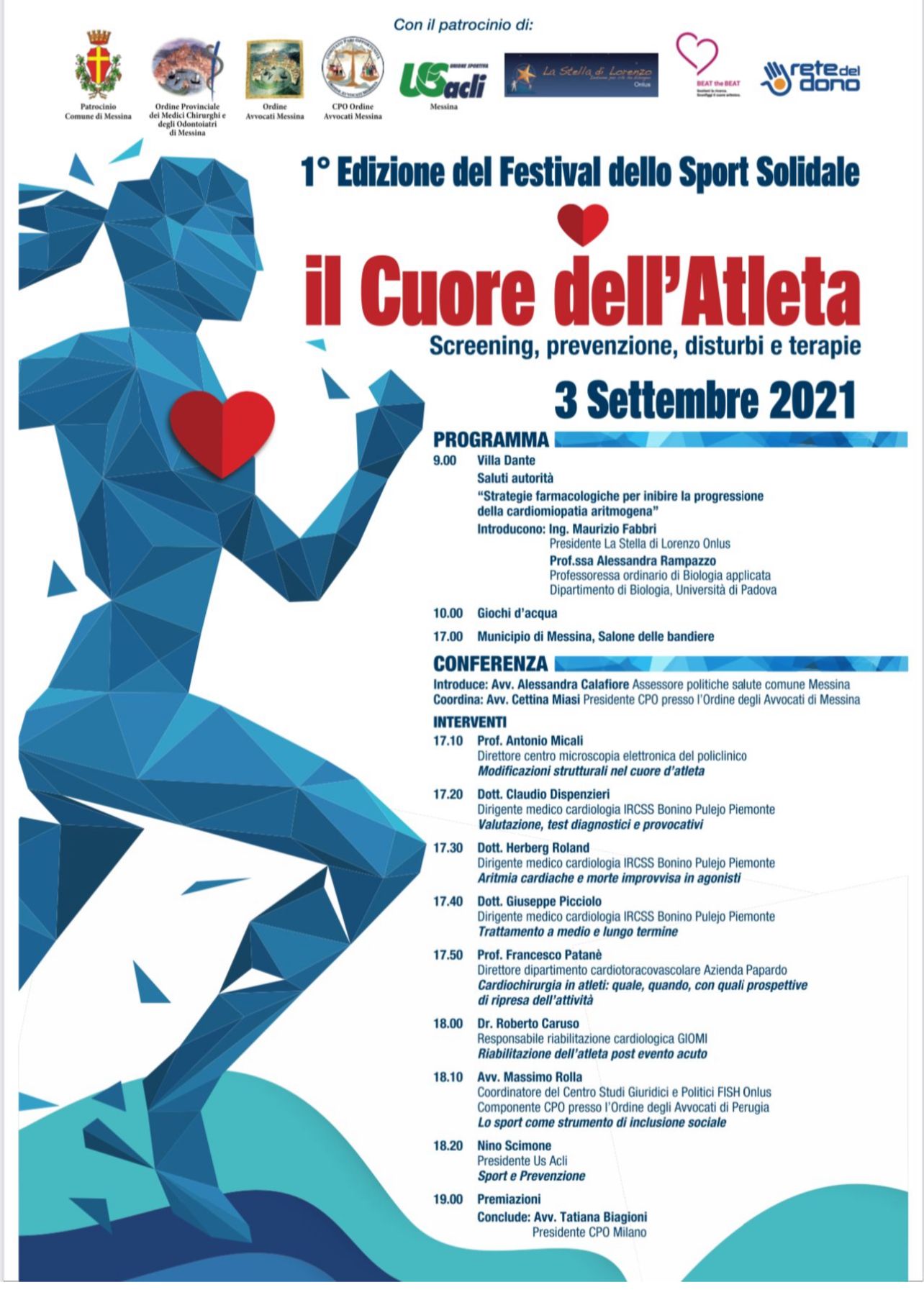 A Messina il Festival dello Sport solidale: screening, giochi e prevenzione sul cuore