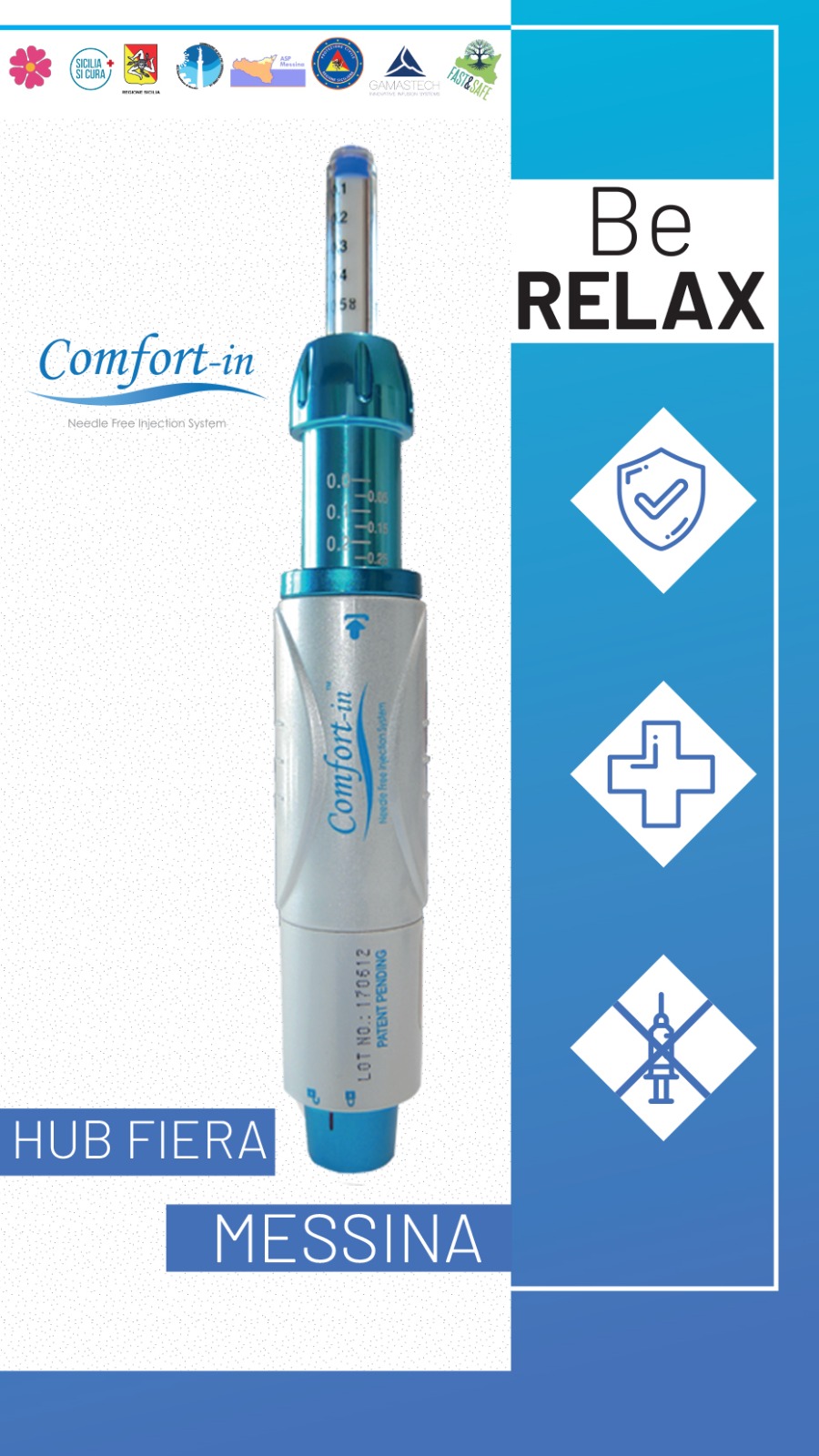 Vaccino senza ago: già 70 in pochi giorni le inoculazioni con B relax