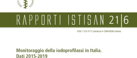 Istituto Superiore di Sanità Monitoraggio della iodoprofilassi in Italia. Dati 2015-2019