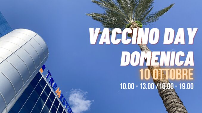 Domenica 10 ottobre “Vacciniamoci insieme”al centro commerciale Tremestieri