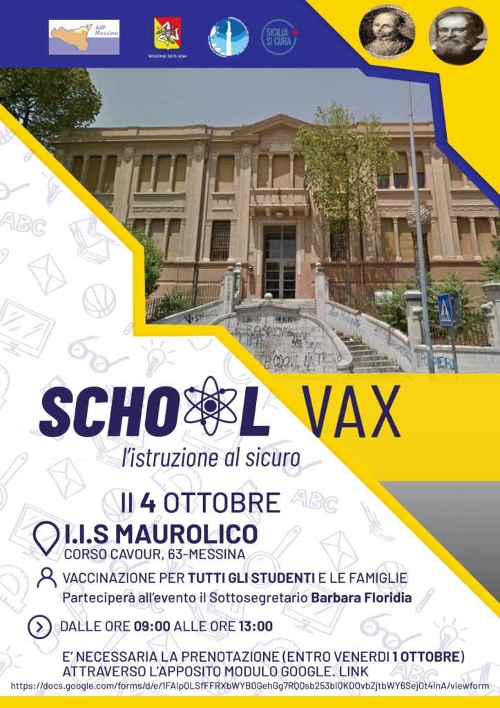 SchoolVax, il sottosegretario Floridia oggi al liceo Maurolico