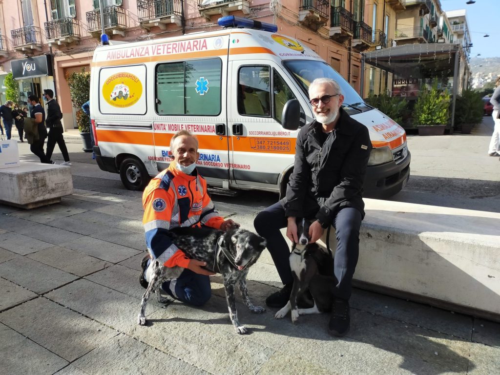 Chef Pasquale Caliri a  Piazza Cairoli con il suo “Pan dolce  delle Feste” a sostegno dell’Ambulanza Veterinaria