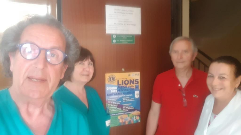 Grande successo e partecipazione per il Service “ Il Mese della Prevenzione”,  con screening sanitari gratuiti organizzati da Lions Club Sant’Agata  Militello