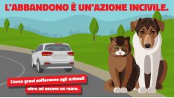 L’abbandono è un’azione incivile, oltre ad essere un reato