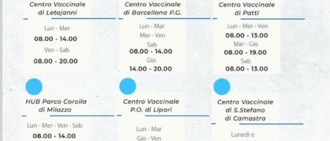 Campagna antinfluenzale: al via da oggi anche in tutti gli Hub di Messina e provincia, proseguono vaccinazioni anti Covid con quinta dose e vaccinazioni Lea