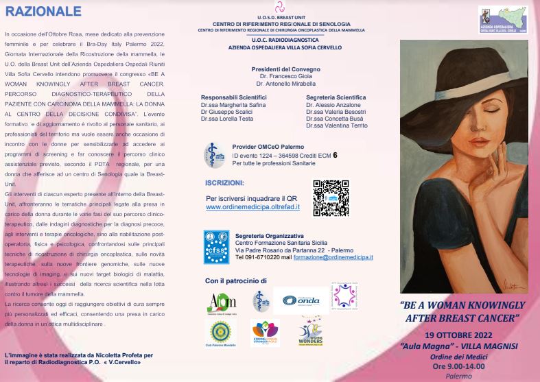 Bra Day Palermo 2022: percorsi di cura e ricostruzione mammaria post tumore