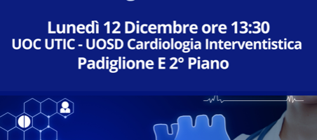 Lunedì 12 Dicembre inaugurazione delle nuove sale di Cardiologia Interventistica