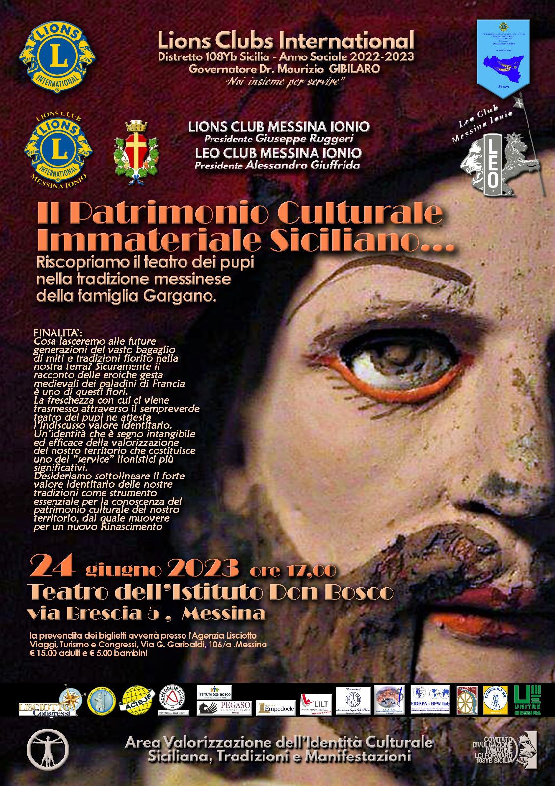 Comunicazione: annullamento evento del 24 giugno all’Istituto “Don Bosco” serata di chiusura dell’Anno Sociale 2022-2023 del Lions e Leo Club Messina Ionio