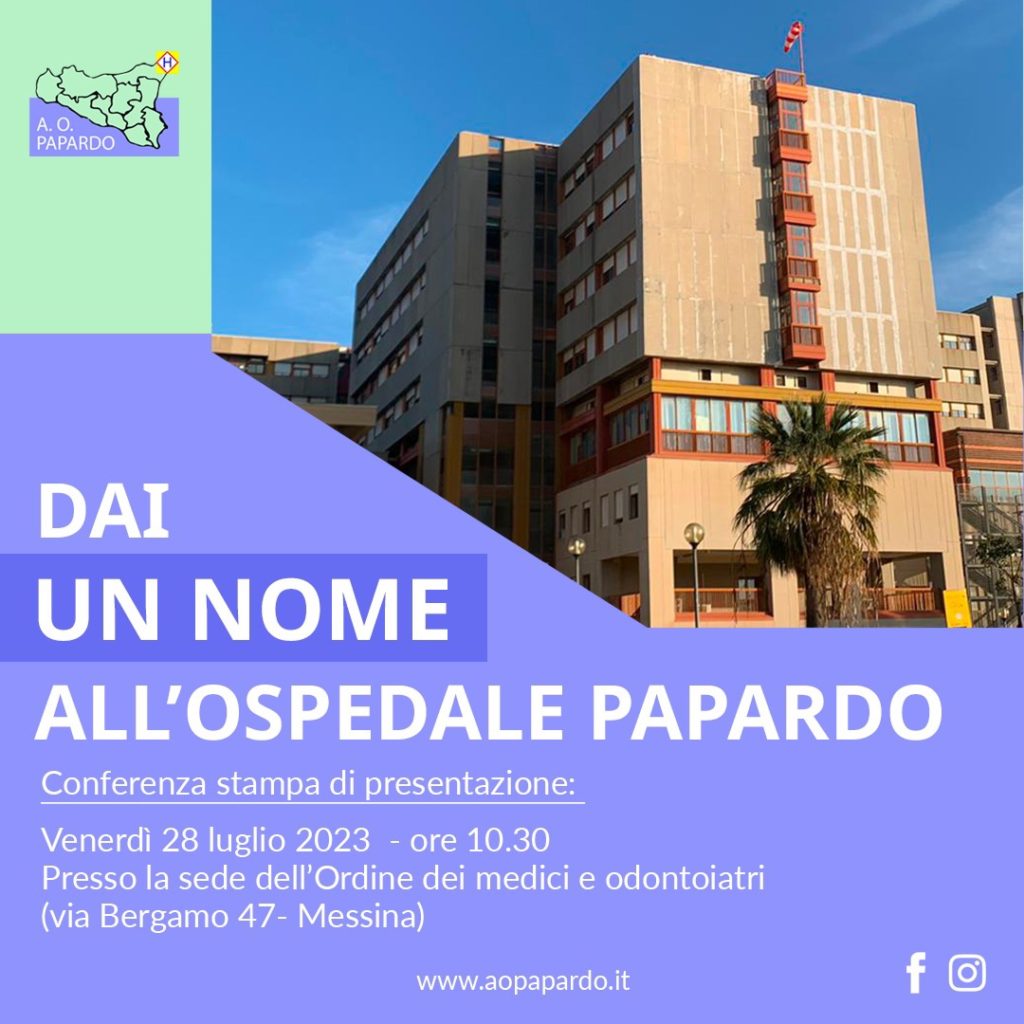 L’ospedale Papardo cambia nome: lo sceglieranno i cittadini: venerdì 28 conferenza all’Ordine dei medici