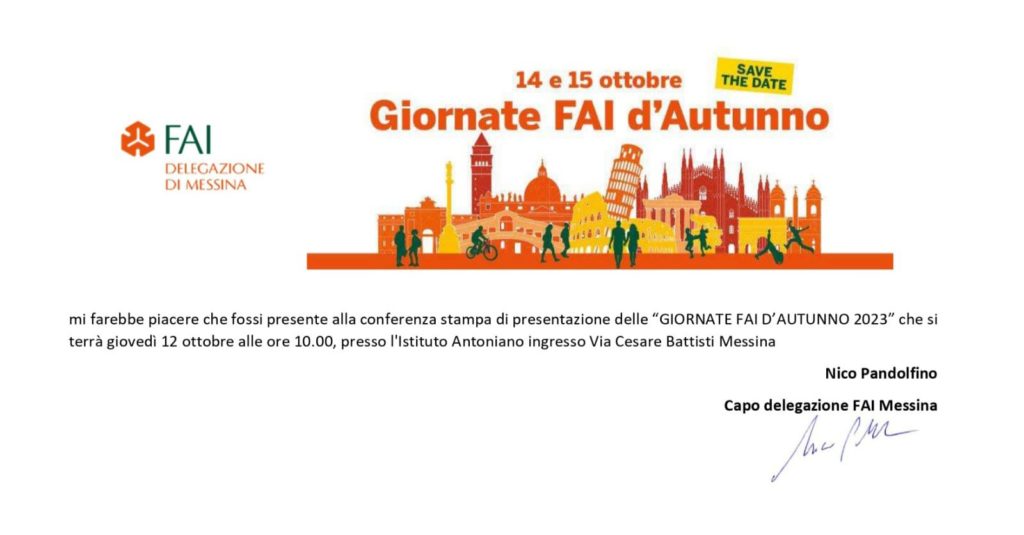 Il 14 e 15 ottobre Giornate FAI d’Autunno