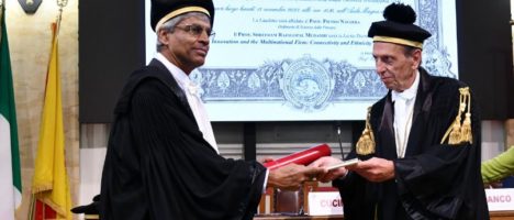 Conferito il Dottorato Honoris Causa in “Economics, Management and Statistics” al prof. Shreeram Rajagopal Mudambi