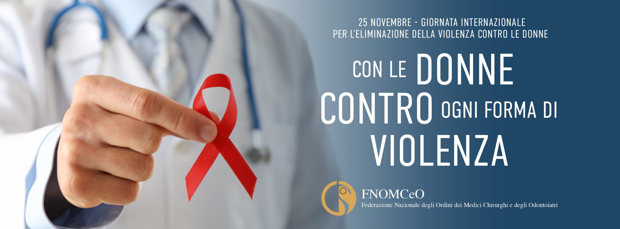 Violenza donne, sede Fnomceo illuminata di rosso. Anelli: “Dove c’è una donna in difficoltà, c’è un medico pronto ad ascoltarla e sostenerla”