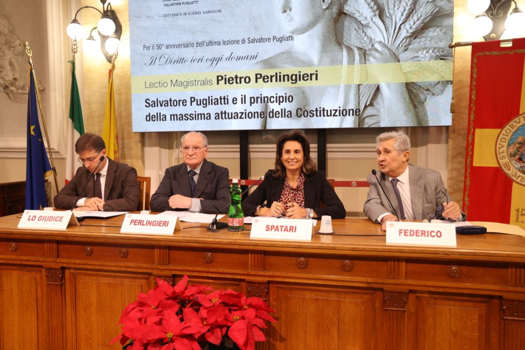 Celebrato il Cinquantenario dell’ultima lezione del prof. Salvatore Pugliatti