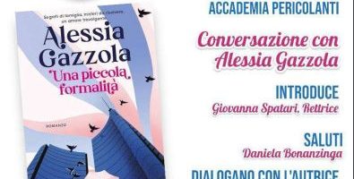 Lunedì 26 la scrittrice Alessia Gazzola in Ateneo per la presentazione del suo ultimo romanzo “Una piccola formalità”