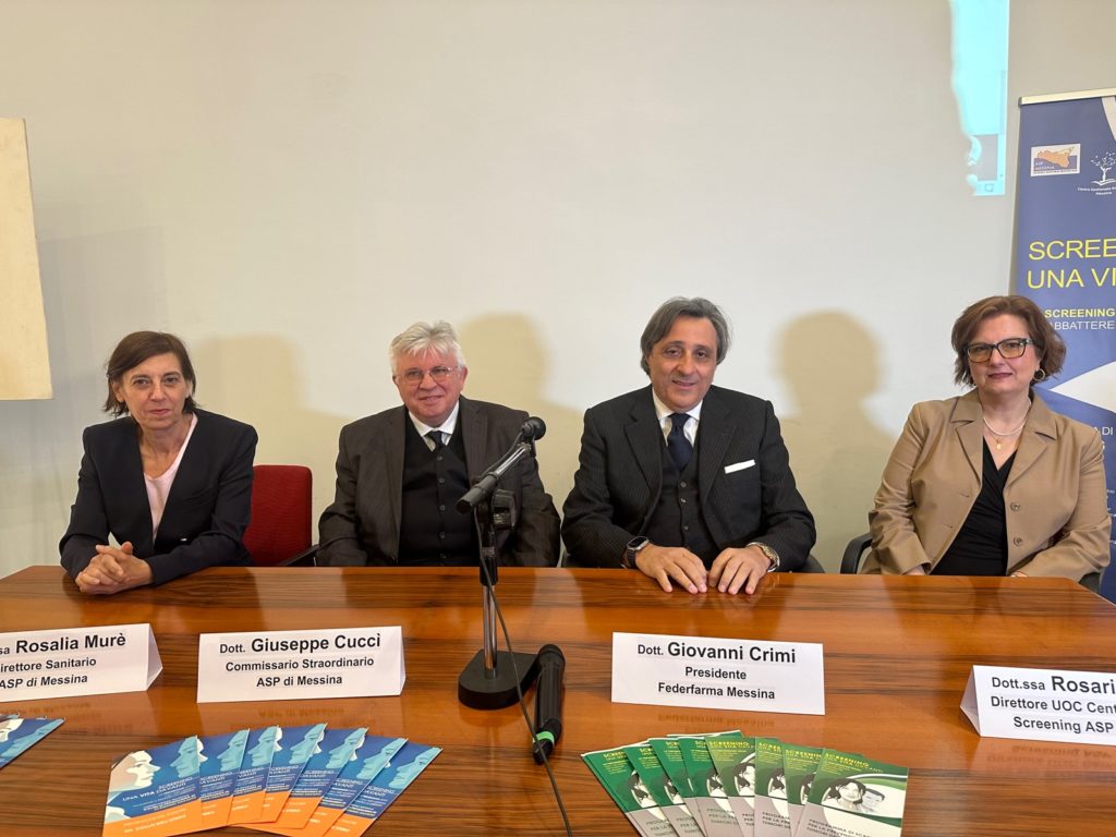 Prevenzione Tumore colon retto: Asp e Federfarma Messina insieme per uno screening contro una delle patologie più insidiose