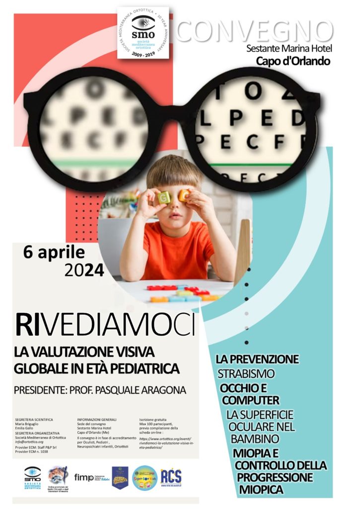 Il 6 aprile l’evento “Ri-vediamoci, la valutazione visiva globale in età pediatrica” a Capo d’Orlando Hotel Sestante