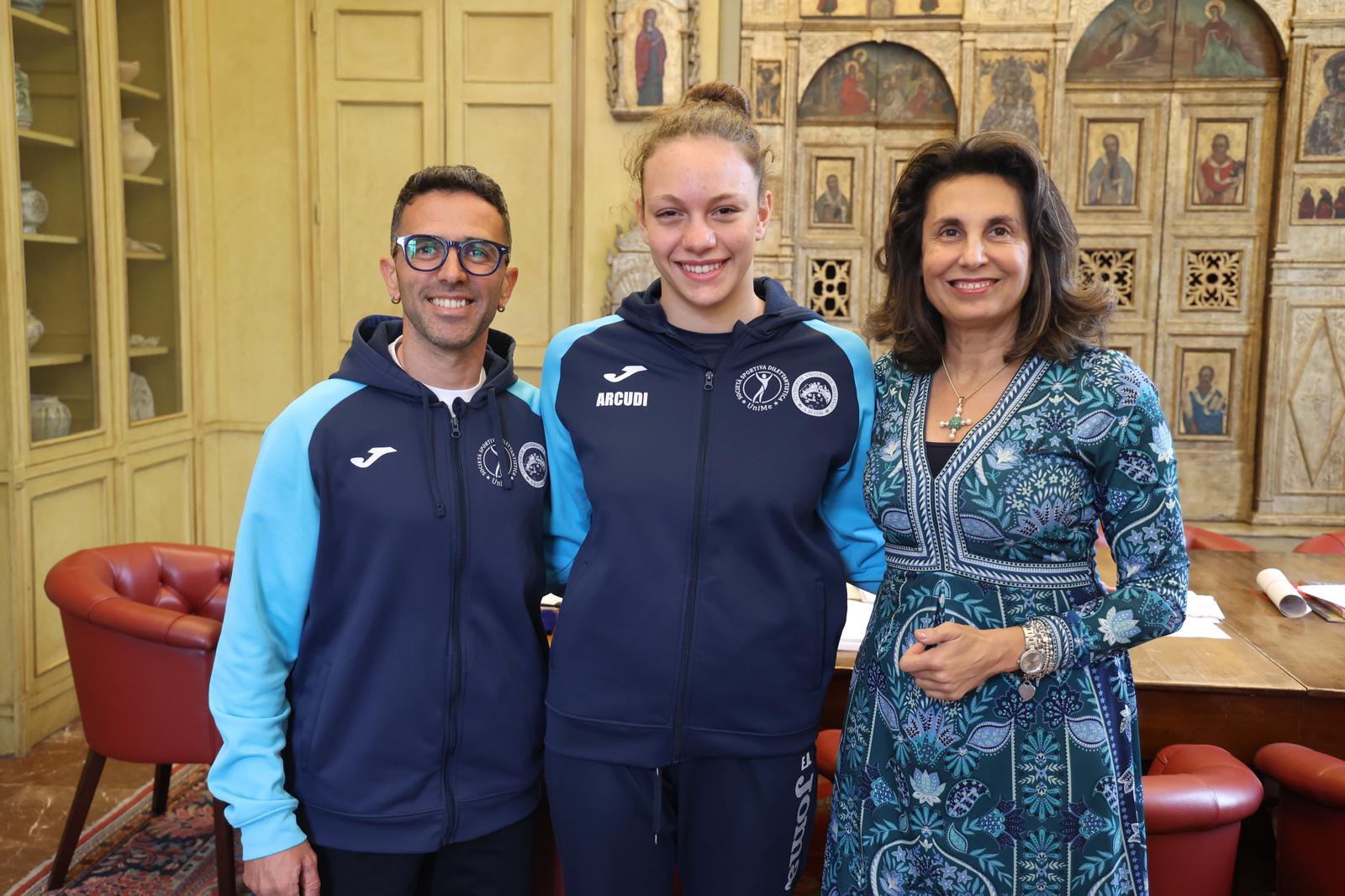 La Rettrice incontra l’atleta plurimedagliata Emma Arcudi