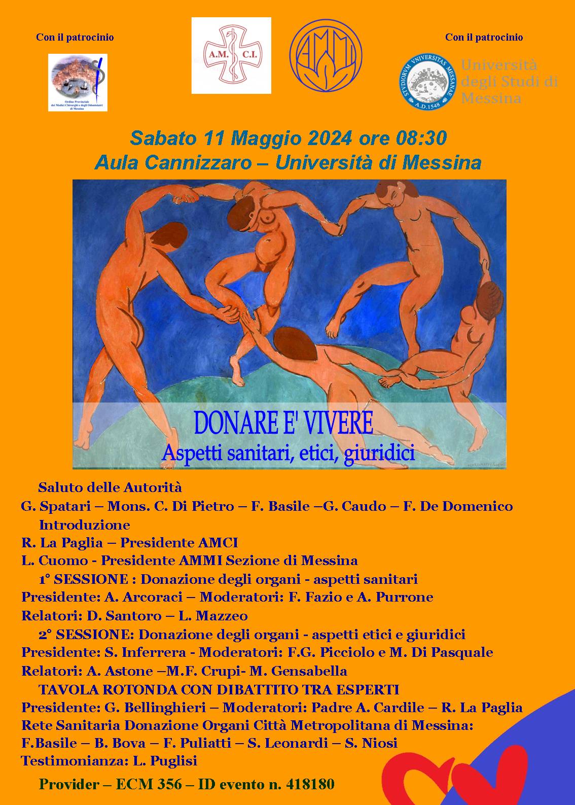 L’11 maggio l’evento “Donare è vivere. Aspetti sanitari, etici, giuridici” all’UniMe
