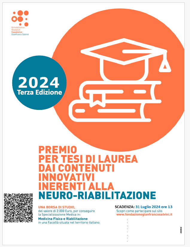 Premio per Tesi di Laurea dai contenuti innovativi inerenti alla Neuroriabilitazione. Scadenza 31 luglio