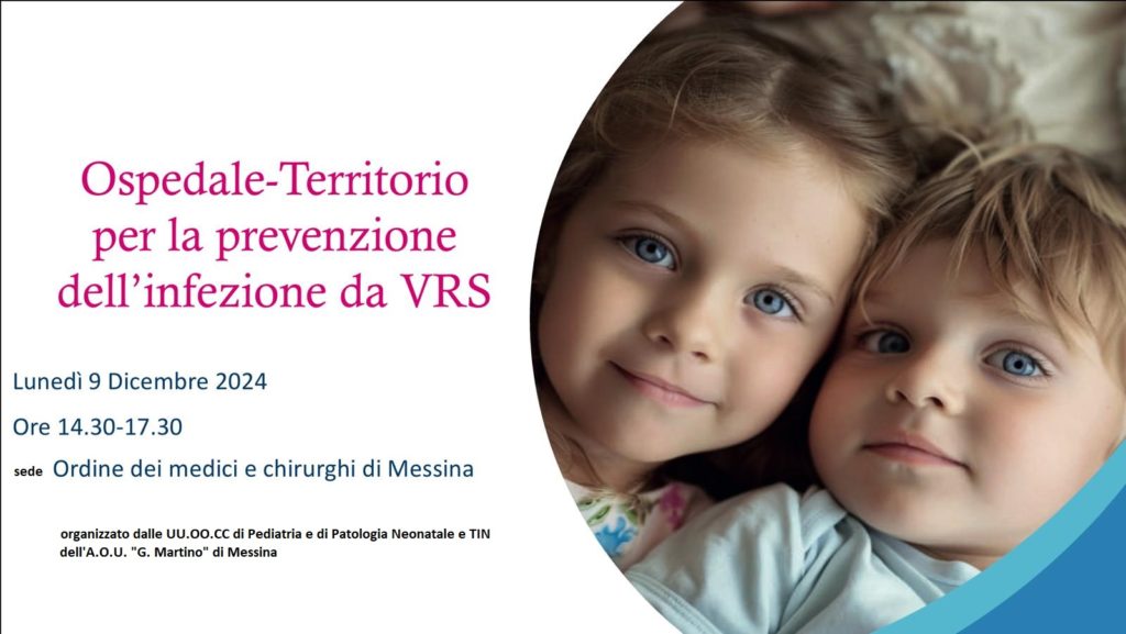 Il 9 dicembre evento “Ospedale-Territorio per la prevenzione dell’infezione da VRS” nell’Audiotorium dell’Ordine
