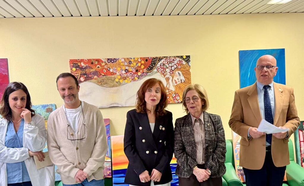 Hospice Asp Messina, cerimonia di consegna pannelli artistici per creare un percorso psico-sensoriale che migliori la qualità di vita dei pazienti.