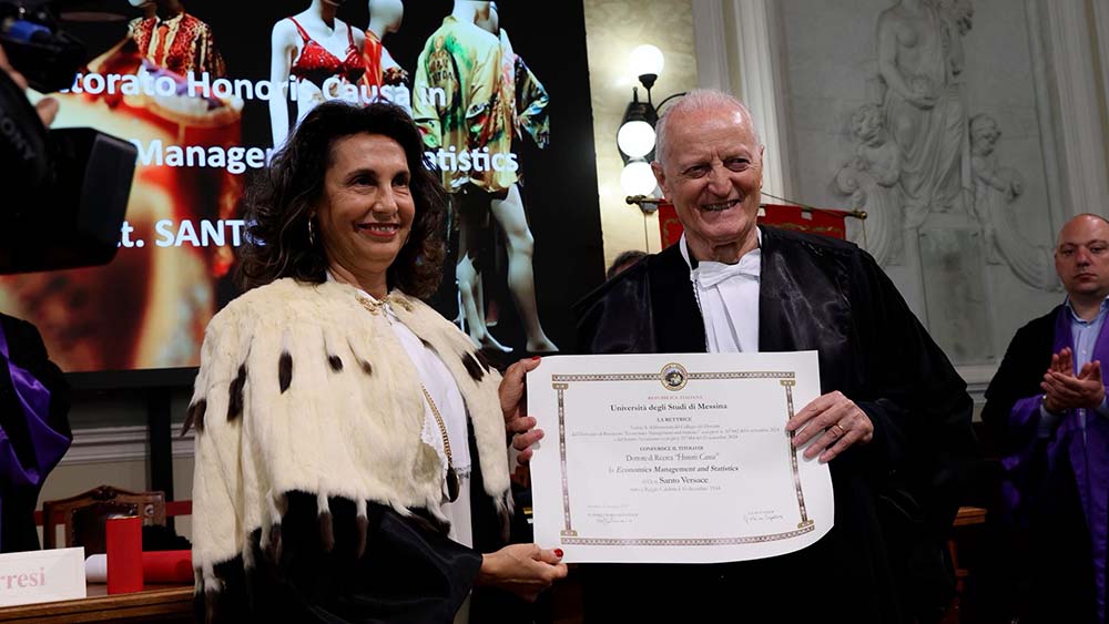 Conferito il Dottorato di Ricerca Honoris causa in “Economics, Management and Statistics” al dott. Santo Versace