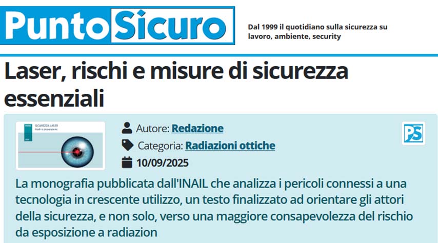 I Rischi per la Salute e Sicurezza derivanti dall’Utilizzo del Laser: Monografia dell’Inail