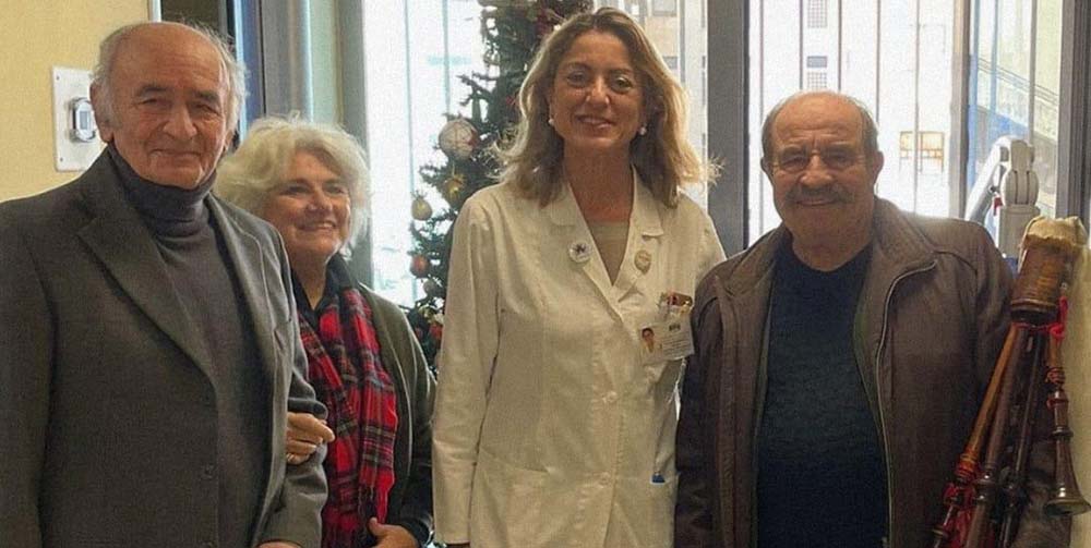 Cambiamenti APS emoziona i pazienti con il suono della zampogna a Natale nel reparto di UOSD di Malattie Neurodegenerative ad elevata complessità assistenziale dell’AOU G. Martino di Messina