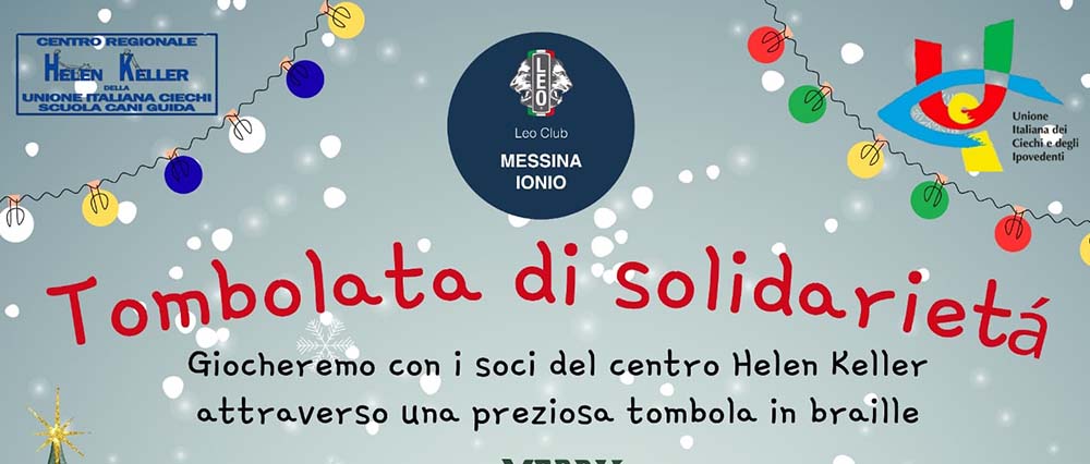 Il 18 dicembre “tombolata di solidarietà”