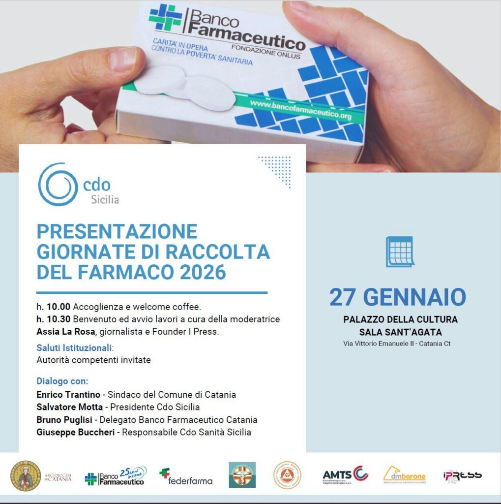 Povertà sanitaria, presentazione “Giornate di Raccolta del Farmaco 2026”