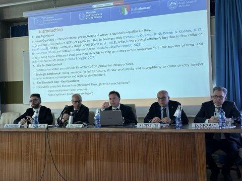 Conclusi i lavori della conferenza “The Effect of Organized Crime on Firm Technical Efficiency and R&D Investments”