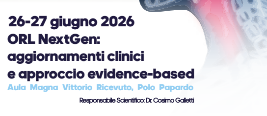 Congresso regionale ORL Next Gen 26-27 giugno patrocinato dall’Ordine