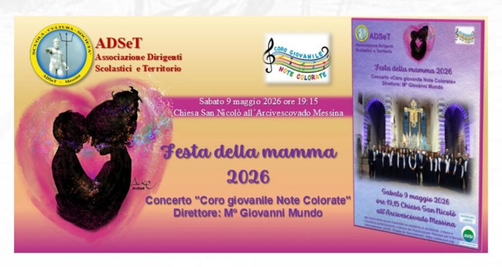 Sabato 9 maggio “Festa della mamma 2026” concerto Coro giovanile Note Colorate, nella Chiesa San Nicolò all’Arcivescovado di Messina