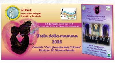 Sabato 9 maggio “Festa della mamma 2026” concerto Coro giovanile Note Colorate, nella Chiesa San Nicolò all’Arcivescovado di Messina