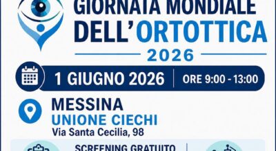 Salute: UICI MESSINA, 1° giugno ‘La giornata mondiale dell’ortottica’